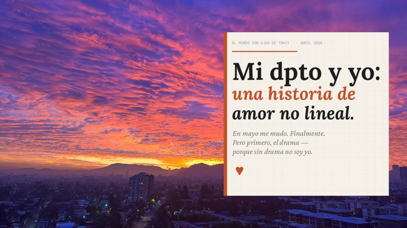 Mi dpto y yo: una historia de amor no lineal